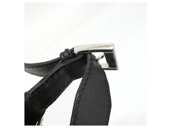 Borsa a tracolla in nylon nero Gucci 92562 - vista 6