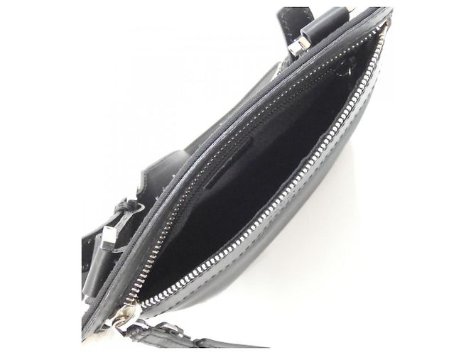 Borsa a tracolla in nylon nero Gucci 92562 - vista 8