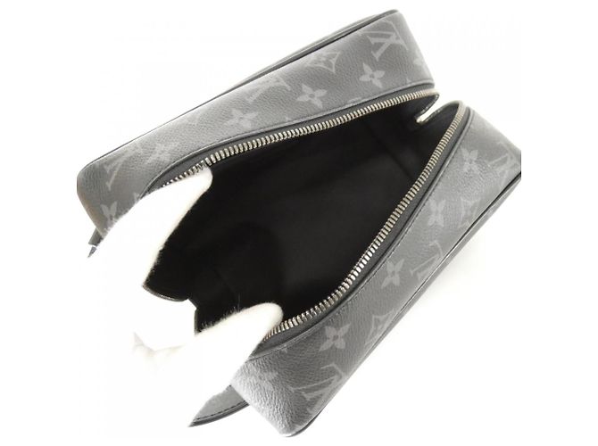 Louis Vuitton Monogram Eclipse Locker Dopp Kit Black - view 6