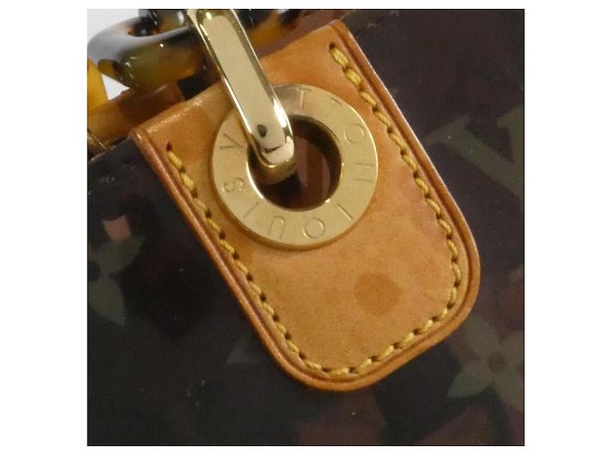 Borsa Cabas MM Monogram Ambre Louis Vuitton Marrone - vista 4