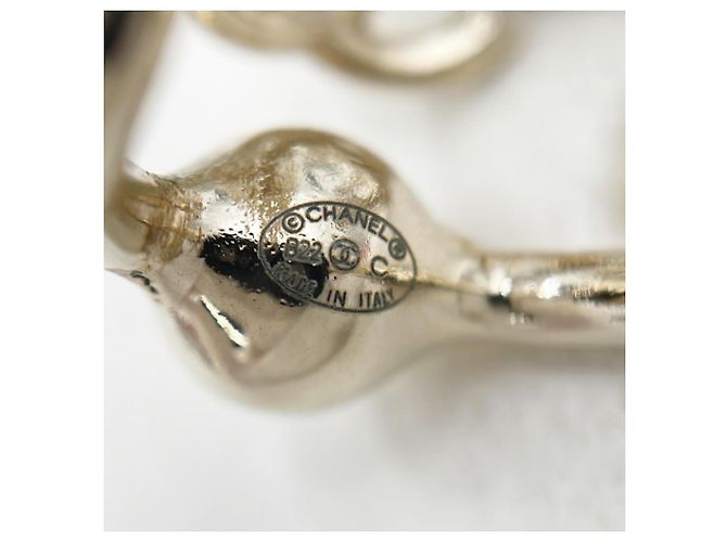 Ear Cuff Chanel in Oro con Falsa Perla e Strass D'oro - vista 4