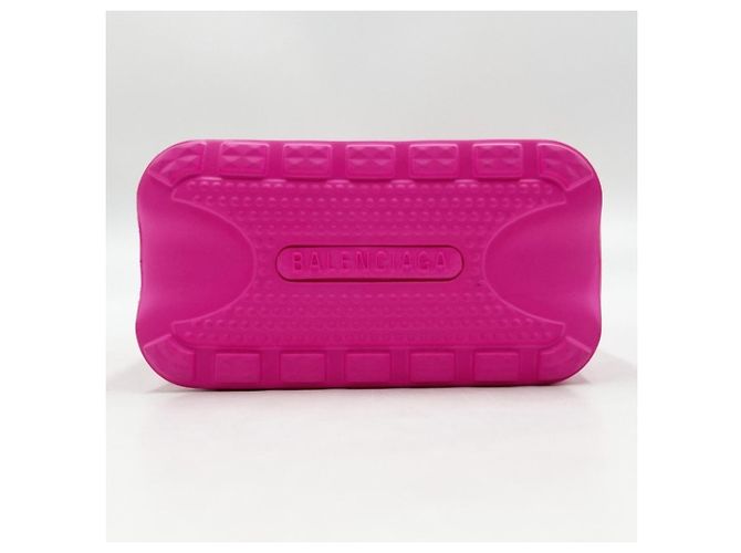 Borsa a tracolla in gomma rosa Balenciaga - vista 3