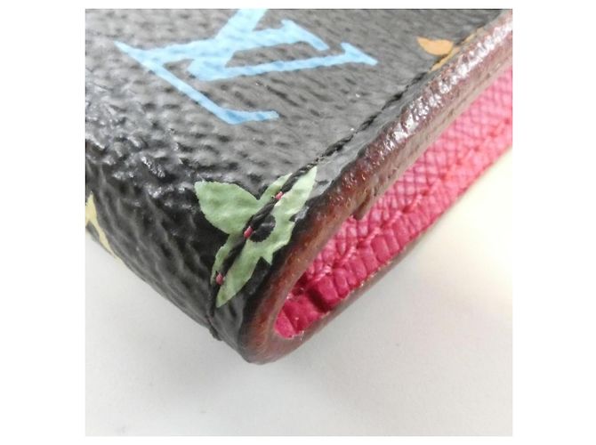 Louis Vuitton Multicolor Enveloppe Visitenkartenetui Schwarz Rot - Ansicht 3