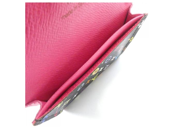 Louis Vuitton Multicolor Enveloppe Visitenkartenetui Schwarz Rot - Ansicht 7