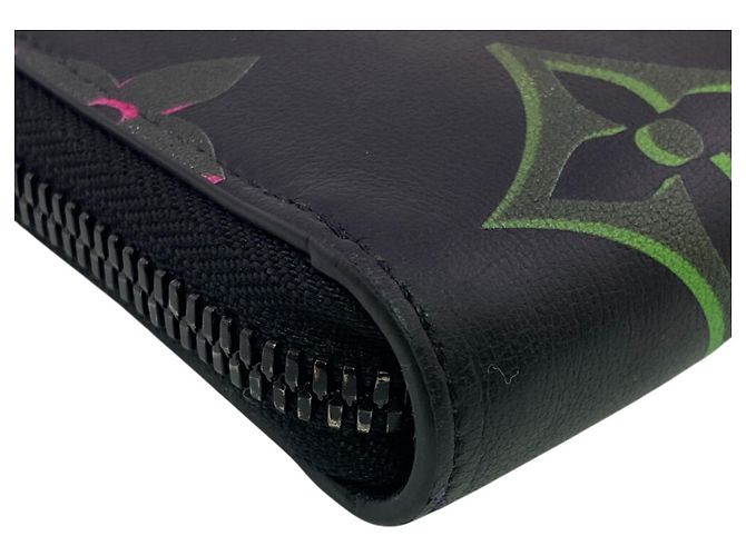 Cartera Zippy Monogram Louis Vuitton Negro Verde Púrpura - vista 3