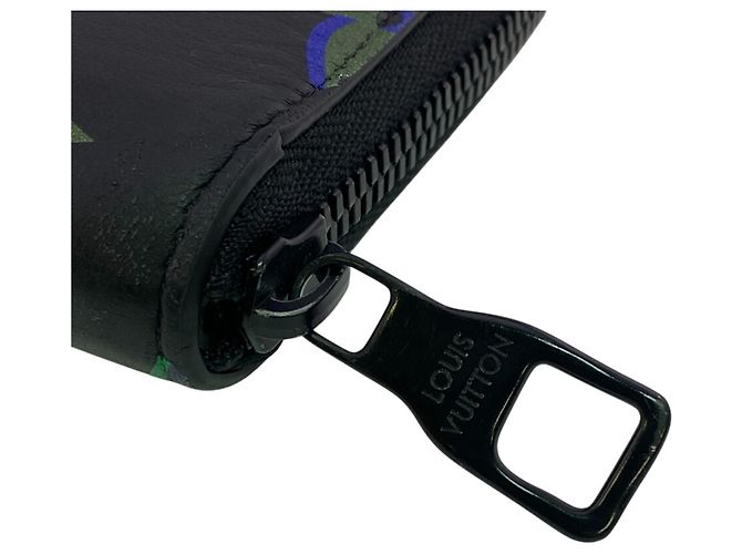 Cartera Zippy Monogram Louis Vuitton Negro Verde Púrpura - vista 4
