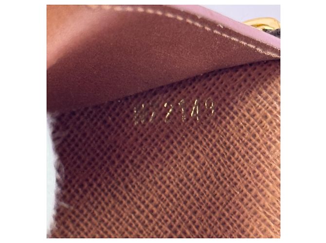 Cartera tríptico Monogram Louis Vuitton Castaño - vista 12