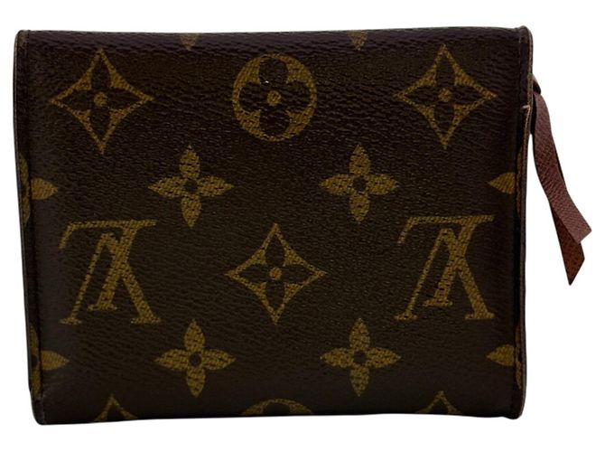 Cartera tríptico Monogram Louis Vuitton Castaño - vista 2