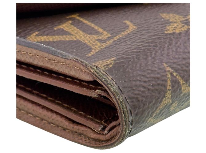 Cartera tríptico Monogram Louis Vuitton Castaño - vista 3