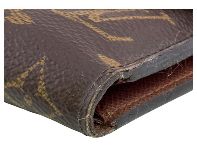 Cartera tríptico Monogram Louis Vuitton Castaño - vista 4