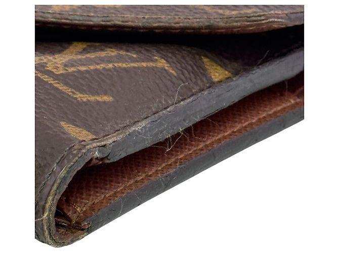 Cartera tríptico Monogram Louis Vuitton Castaño - vista 5