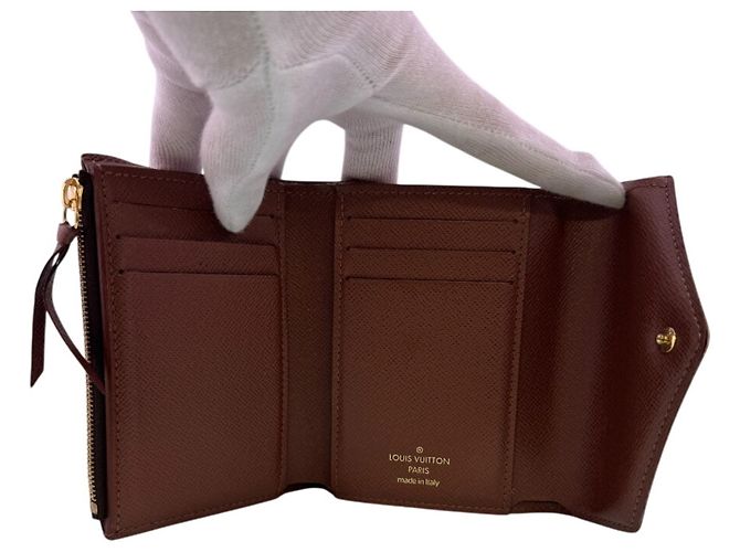 Cartera tríptico Monogram Louis Vuitton Castaño - vista 6