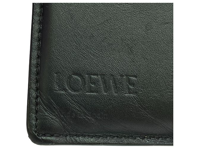 Puzzle Loewe Black Leather Long Bi-fold Wallet - view 12