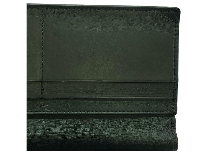 Puzzle Loewe Black Leather Long Bi-fold Wallet - view 13