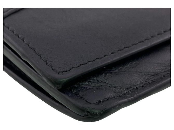 Puzzle Loewe Black Leather Long Bi-fold Wallet - view 3
