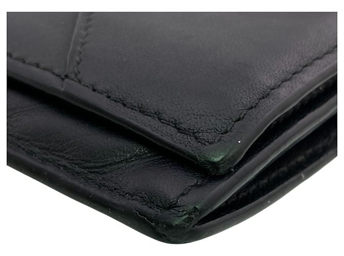 Puzzle Loewe Black Leather Long Bi-fold Wallet - view 4