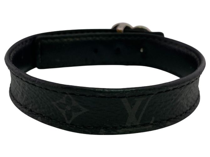 Bracciale charm in pelle Louis Vuitton Nero - vista 2