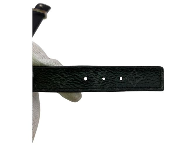 Bracciale charm in pelle Louis Vuitton Nero - vista 5