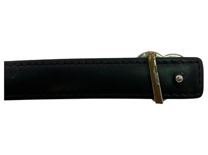 Bracciale charm in pelle Louis Vuitton Nero - vista 6