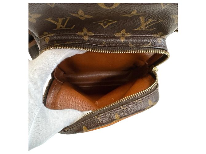 Borsa a tracolla Louis Vuitton Monogram Pochette Marrone - vista 6