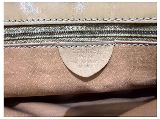 Céline Celine Macadam Logo Monogram Handtasche Braun Gold hardware - Ansicht 13