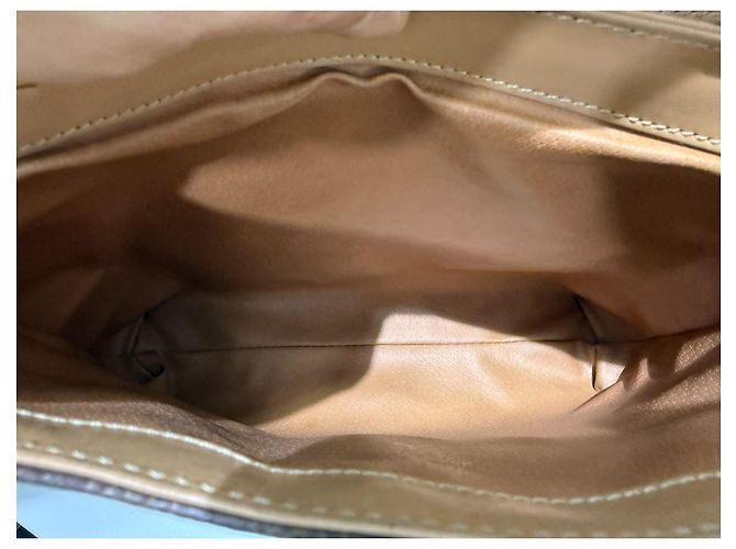 Céline Celine Macadam Logo Monogram Handtasche Braun Gold hardware - Ansicht 14