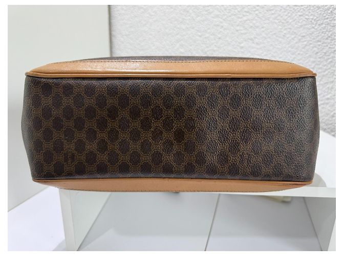 Céline Celine Macadam Logo Monogram Handtasche Braun Gold hardware - Ansicht 7