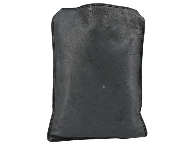 Borsa a Spalla CHANEL Pelle di Agnello Grigio Oro CC Auth bs35588 Marrone D'oro - vista 13