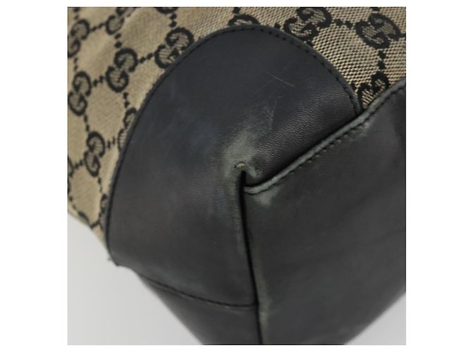 Borsa Tote GUCCI GG Canvas Nera 002 1121 Auth bs35575 Nero - vista 14