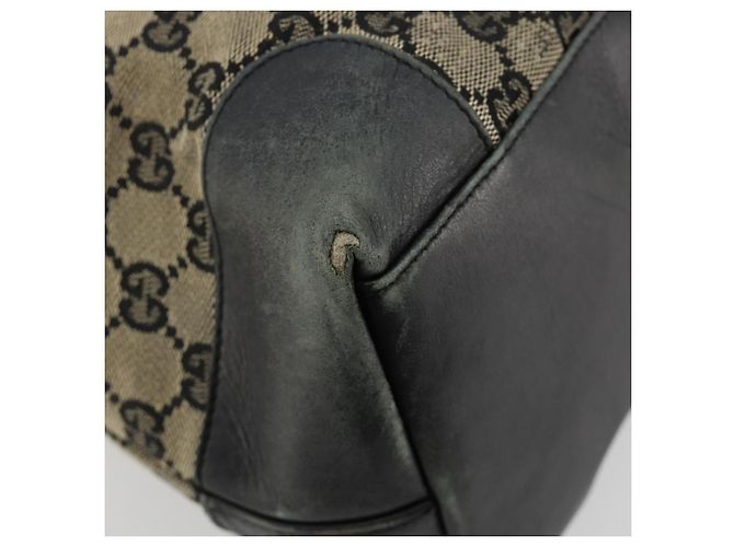 Borsa Tote GUCCI GG Canvas Nera 002 1121 Auth bs35575 Nero - vista 16