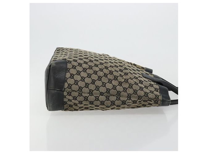 Borsa Tote GUCCI GG Canvas Nera 002 1121 Auth bs35575 Nero - vista 3