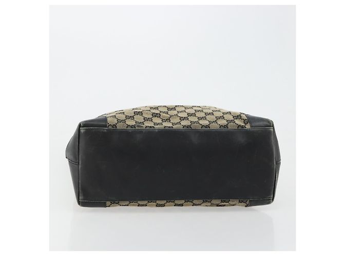 Borsa Tote GUCCI GG Canvas Nera 002 1121 Auth bs35575 Nero - vista 5