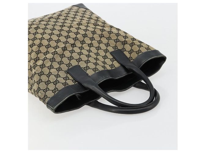 Borsa Tote GUCCI GG Canvas Nera 002 1121 Auth bs35575 Nero - vista 6