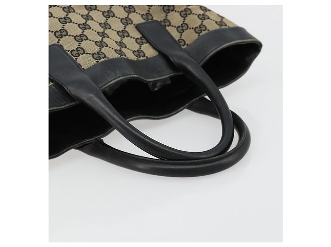 Borsa Tote GUCCI GG Canvas Nera 002 1121 Auth bs35575 Nero - vista 7