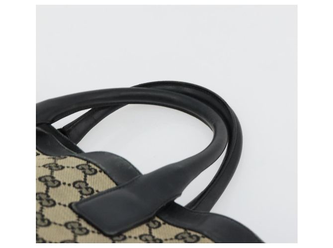 Borsa Tote GUCCI GG Canvas Nera 002 1121 Auth bs35575 Nero - vista 8