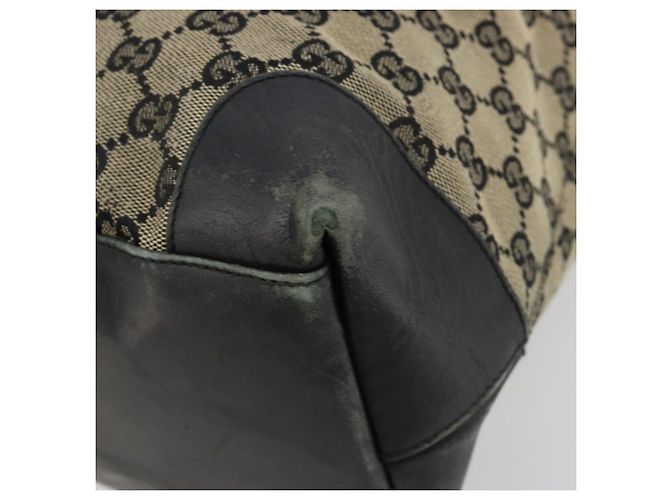 Borsa Tote GUCCI GG Canvas Nera 002 1121 Auth bs35575 Nero - vista 9