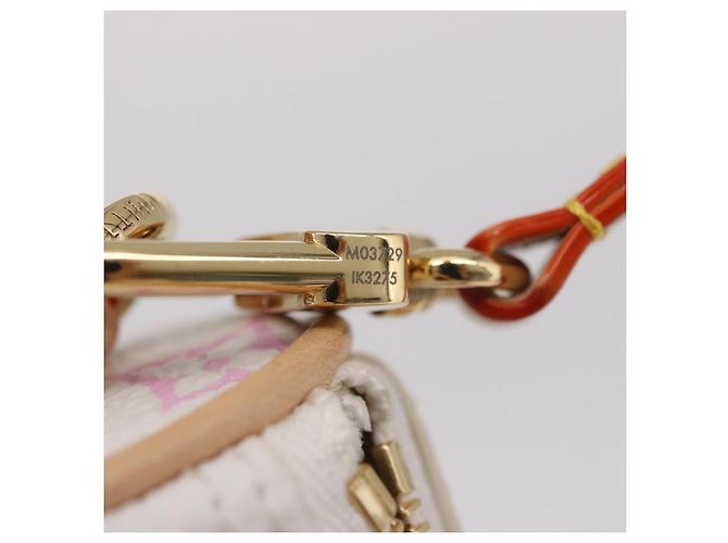 LOUIS VUITTON Portachiavi Micro Speedy Multicolor Bianco M03729 LV Auth 185046SM - vista 11