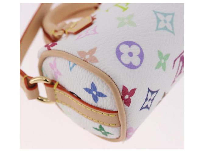 LOUIS VUITTON Portachiavi Micro Speedy Multicolor Bianco M03729 LV Auth 185046SM - vista 18