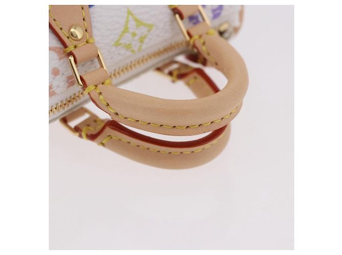 LOUIS VUITTON Portachiavi Micro Speedy Multicolor Bianco M03729 LV Auth 185046SM - vista 7