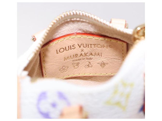 LOUIS VUITTON Portachiavi Micro Speedy Multicolor Bianco M03729 LV Auth 185046SM - vista 9