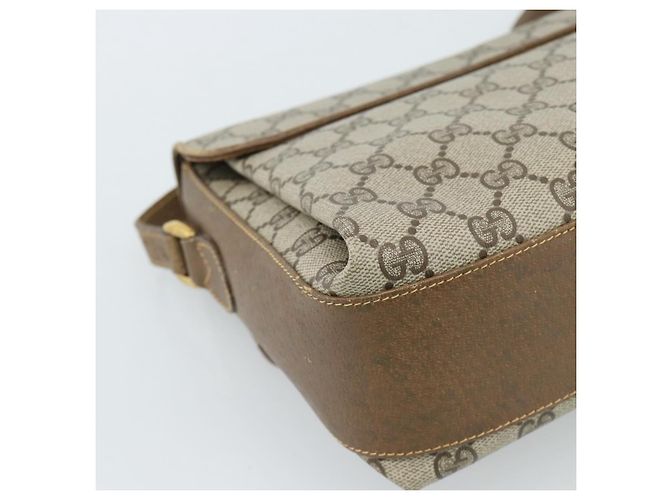 Borsa GUCCI GG Supreme Web Sherry Line PVC Beige Oro 904 02 084 Auth ep14773 D'oro - vista 17