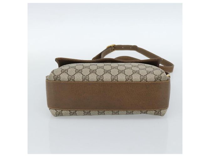 Borsa GUCCI GG Supreme Web Sherry Line PVC Beige Oro 904 02 084 Auth ep14773 D'oro - vista 5