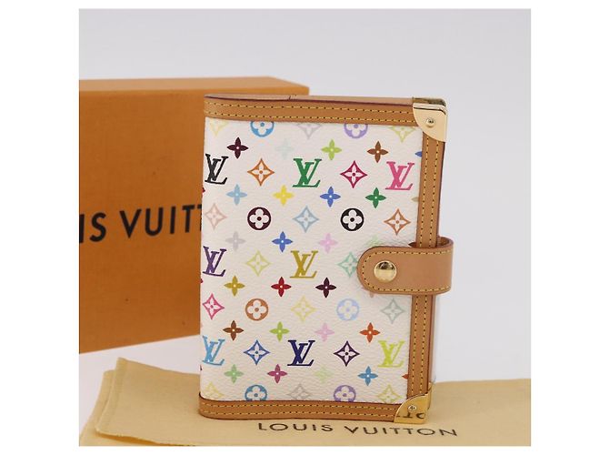 LOUIS VUITTON Agenda PM Monogram Multicolor Copertina Planner R21074 Auth 184784SAM Bianco - vista 12