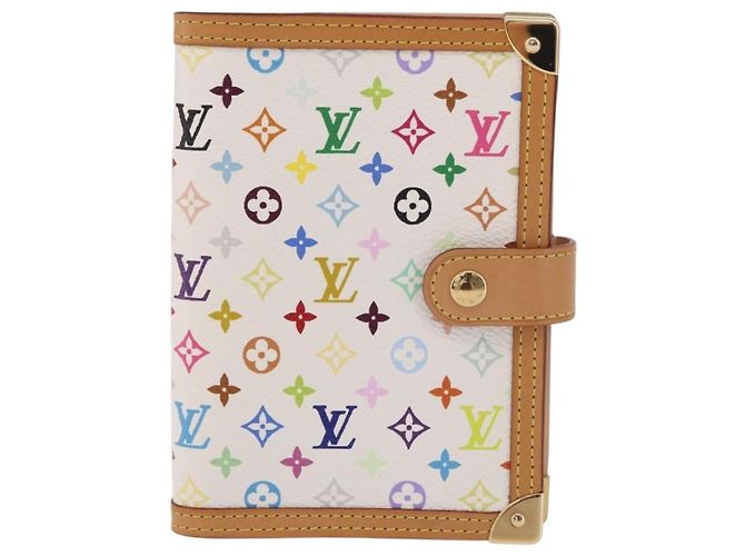 LOUIS VUITTON Agenda PM Monogram Multicolor Copertina Planner R21074 Auth 184784SAM Bianco - vista 13
