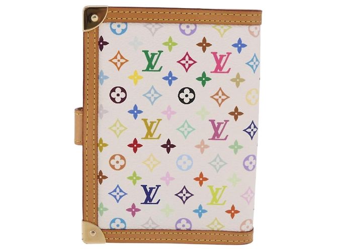 LOUIS VUITTON Agenda PM Monogram Multicolor Copertina Planner R21074 Auth 184784SAM Bianco - vista 2