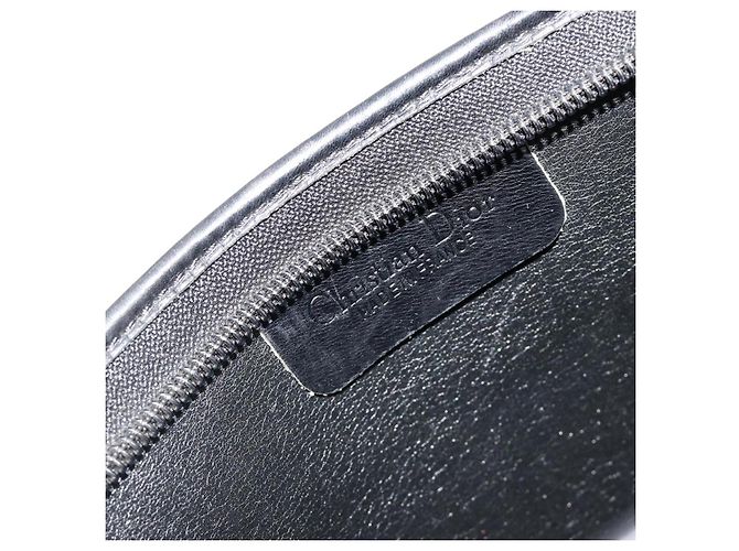 Clutch Christian Dior Trotter Canvas Black Gold Auth 185202 Nero D'oro - vista 12