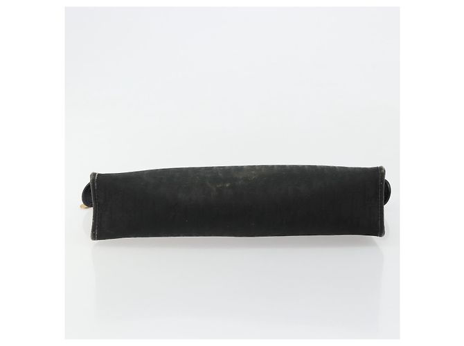 Clutch Christian Dior Trotter Canvas Black Gold Auth 185202 Nero D'oro - vista 6