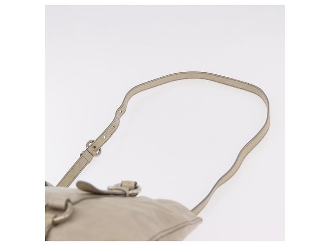 Bolsa Miu Miu de couro 2way Cinza Prata Autêntica 185170V Marrom - vista 15
