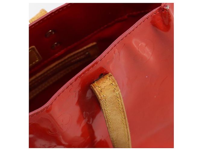 LOUIS VUITTON Borsa Monogram Vernis Reade PM Rosso Rouge M91088 LV Auth ti3945 - vista 10