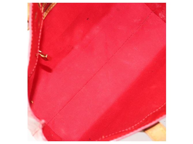 LOUIS VUITTON Borsa Monogram Vernis Reade PM Rosso Rouge M91088 LV Auth ti3945 - vista 11